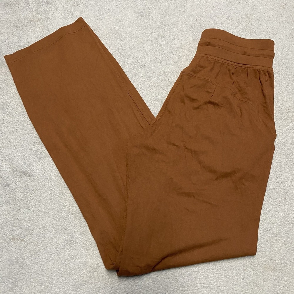Lululemon Ready to Rulu Pants Womens Size 4 Straight-Leg High-Rise Roasted Brown